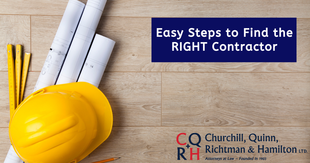 Simple Steps To Find The RIGHT Contractor