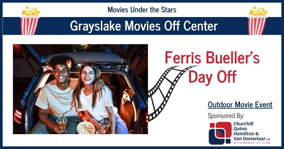 outdoor movie night Ferris Bueller