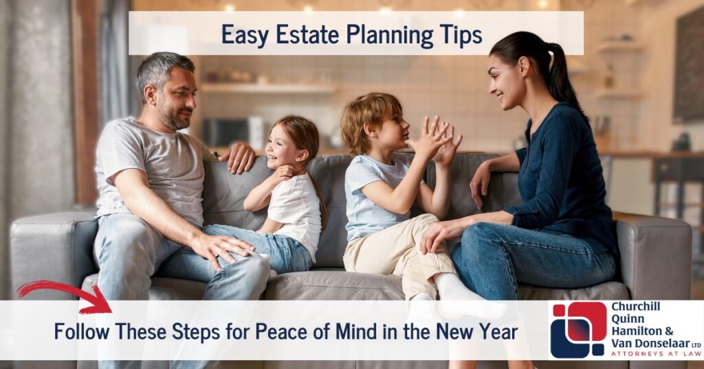 Estate plan for new year